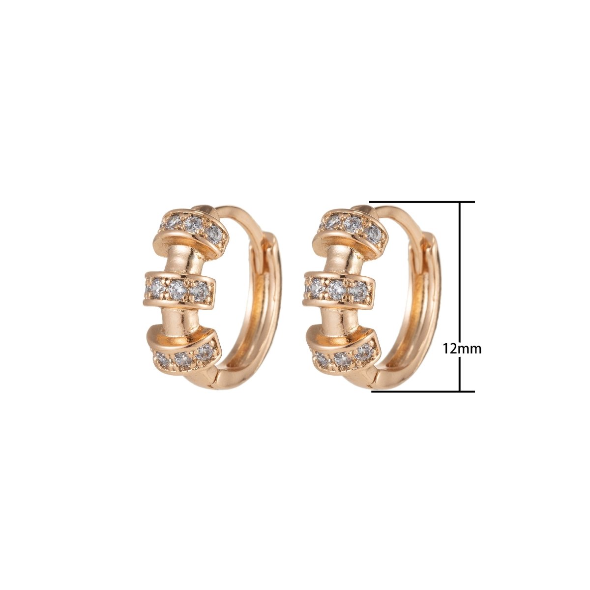 Tiny hoops, tiny hoop earrings, sleeper hoops, minimalist hoop earrings, small hoops, dainty hoops, minimal hoops, small gold hoops Q-046 Q-058 - DLUXCA