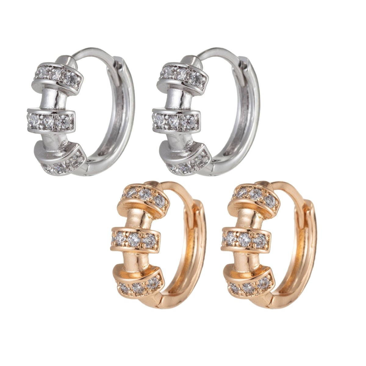 Tiny hoops, tiny hoop earrings, sleeper hoops, minimalist hoop earrings, small hoops, dainty hoops, minimal hoops, small gold hoops Q-046 Q-058 - DLUXCA