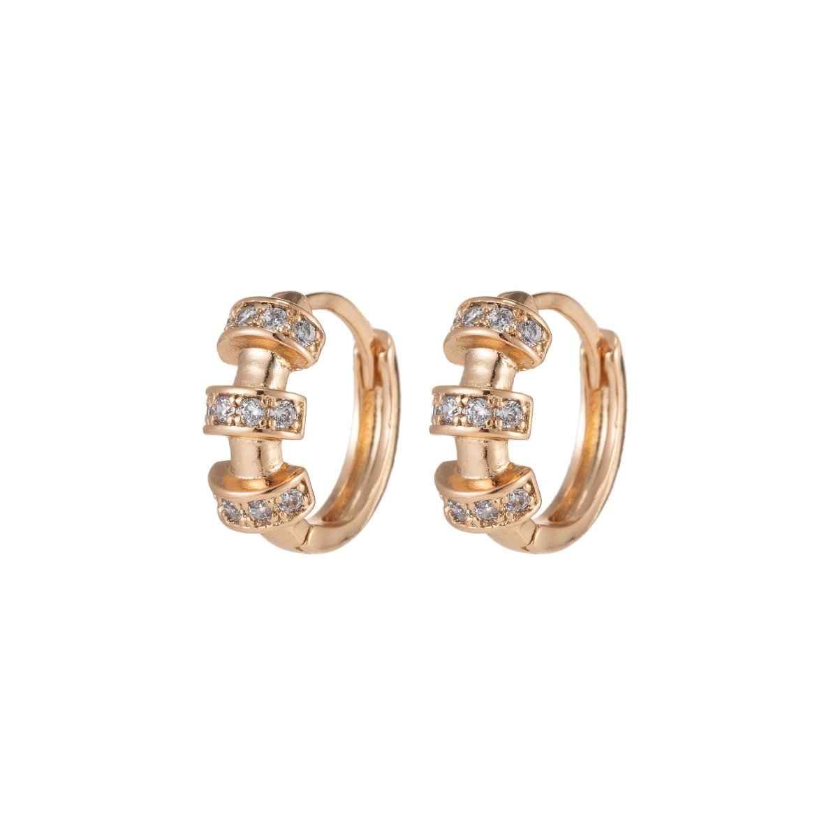 Tiny hoops, tiny hoop earrings, sleeper hoops, minimalist hoop earrings, small hoops, dainty hoops, minimal hoops, small gold hoops Q-046 Q-058 - DLUXCA