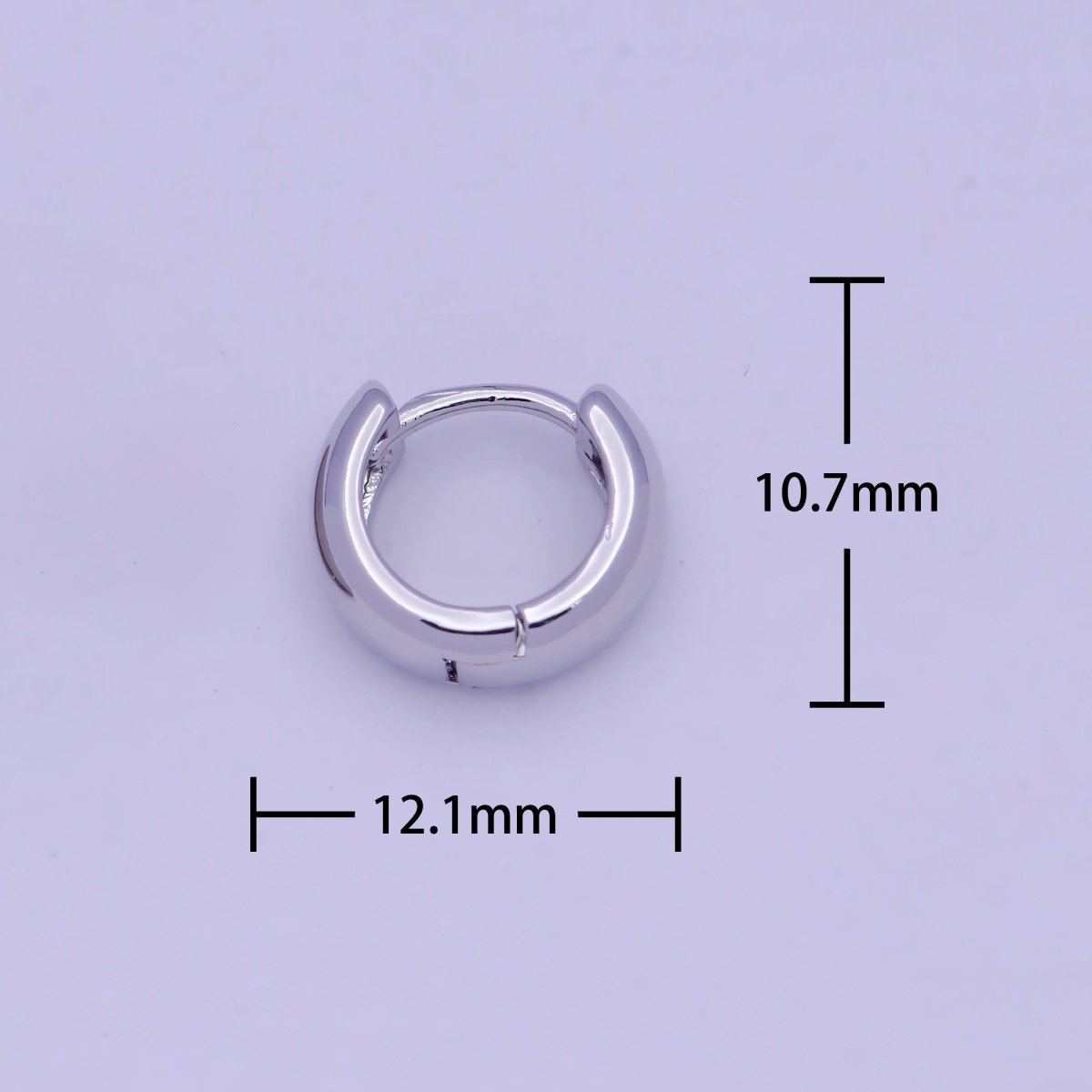 Tiny Huggie Earrings, Gold Huggies, Geometric Hoops, Gold Hoop Earring Silver Hoop V-364 V-365 - DLUXCA