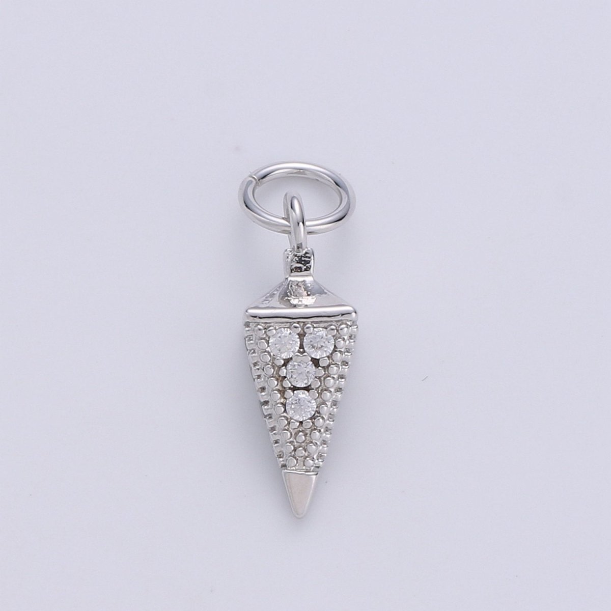 Tiny Pendulum charm 24k gold Filled Spike Jewelry making, Gold Filled Jewelry component Stud Charm for Bracelet Earring Necklace Supply D-260 D-261 - DLUXCA