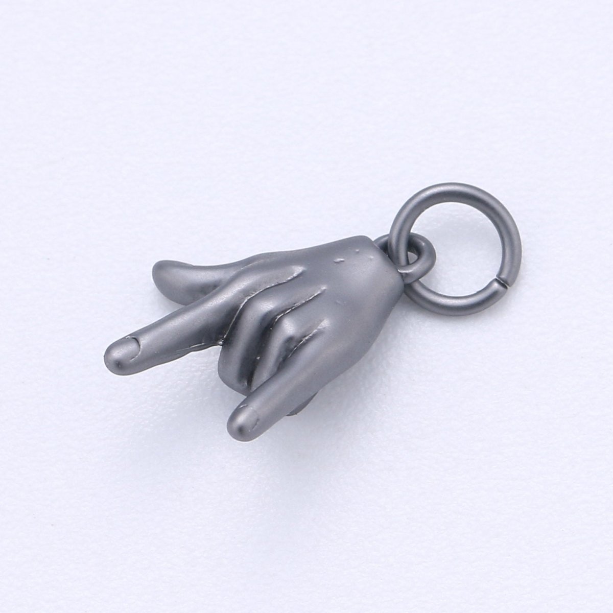 Tiny Rock On Hand Gesture Charm, Gold Fill Rock Sign For Necklace Pendant Bracelet Earring Charm Jewelry Making Gift Rocker Metal Musician E-226-E-228 - DLUXCA