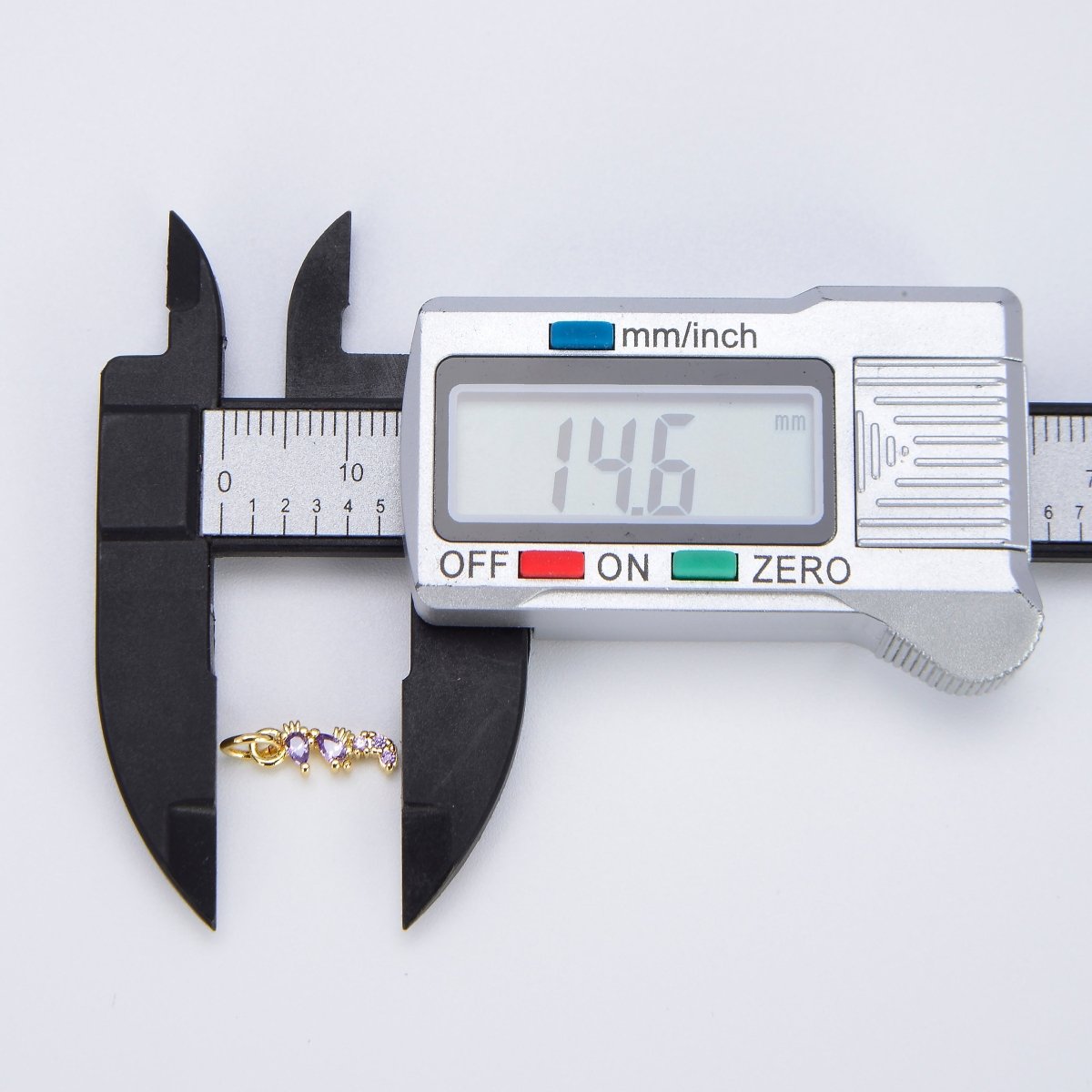 Tiny Sea Horse Charm Dainty Seahorse Pendant 14kt Gold Filled Charm Animal Charm Cubic Purple Under the sea Inspired E-876 - DLUXCA