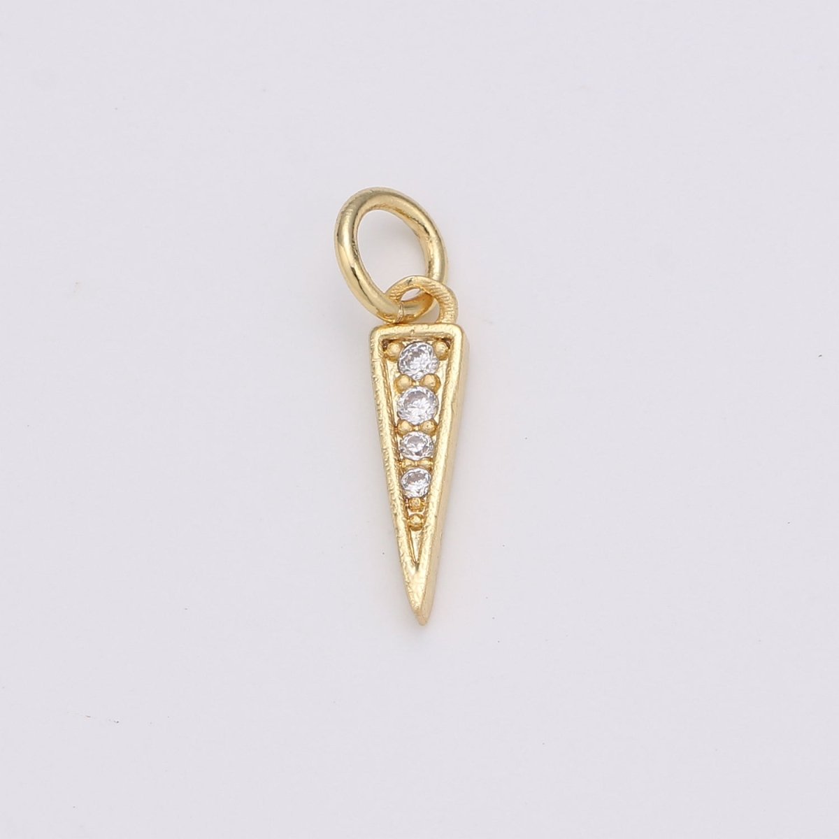 Tiny Triangle Gold Filled Charm - D-338 - DLUXCA