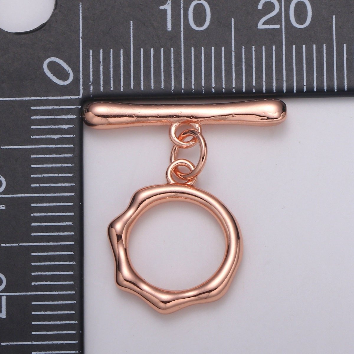 Toggle Clasp with jump ring chose color-Gold, Rose Gold Black, Silver OT Clasp for Jewelry Making Supply L-305~L-308 - DLUXCA