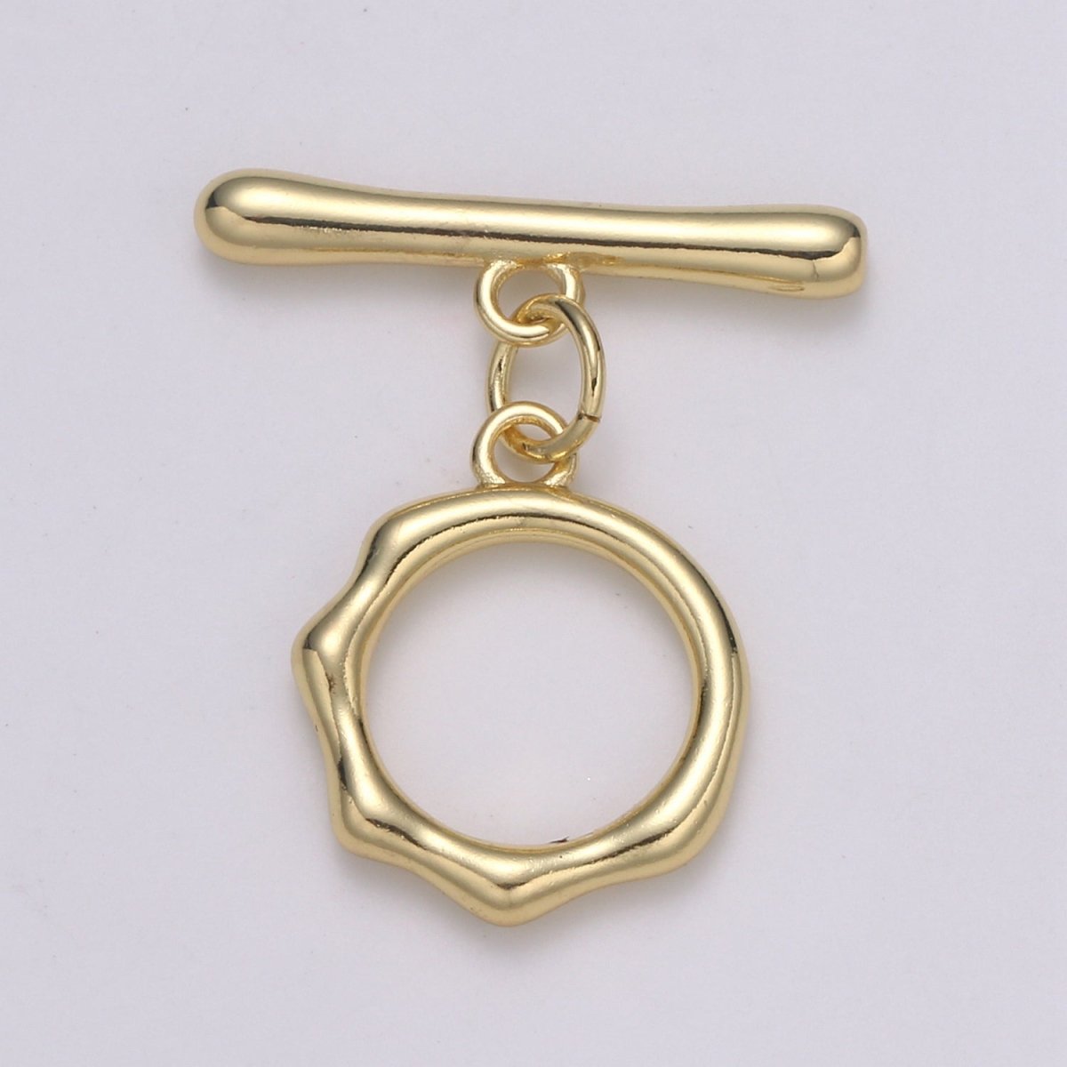 Toggle Clasp with jump ring chose color-Gold, Rose Gold Black, Silver OT Clasp for Jewelry Making Supply L-305~L-308 - DLUXCA