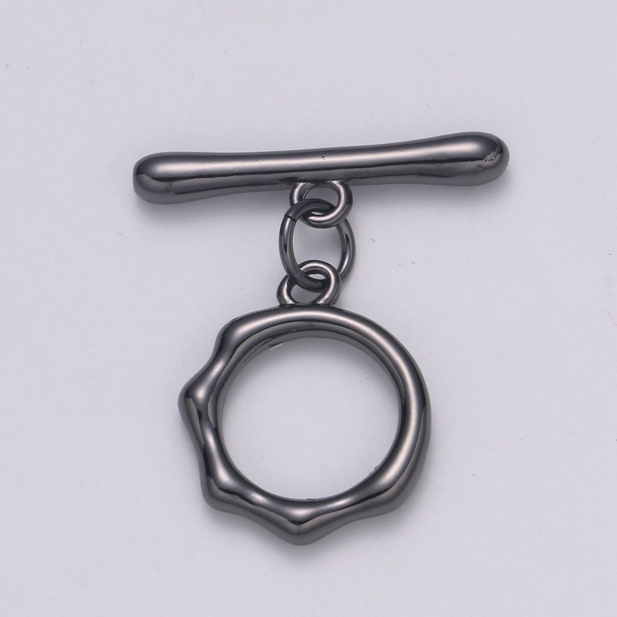 Toggle Clasp with jump ring chose color-Gold, Rose Gold Black, Silver OT Clasp for Jewelry Making Supply L-305~L-308 - DLUXCA