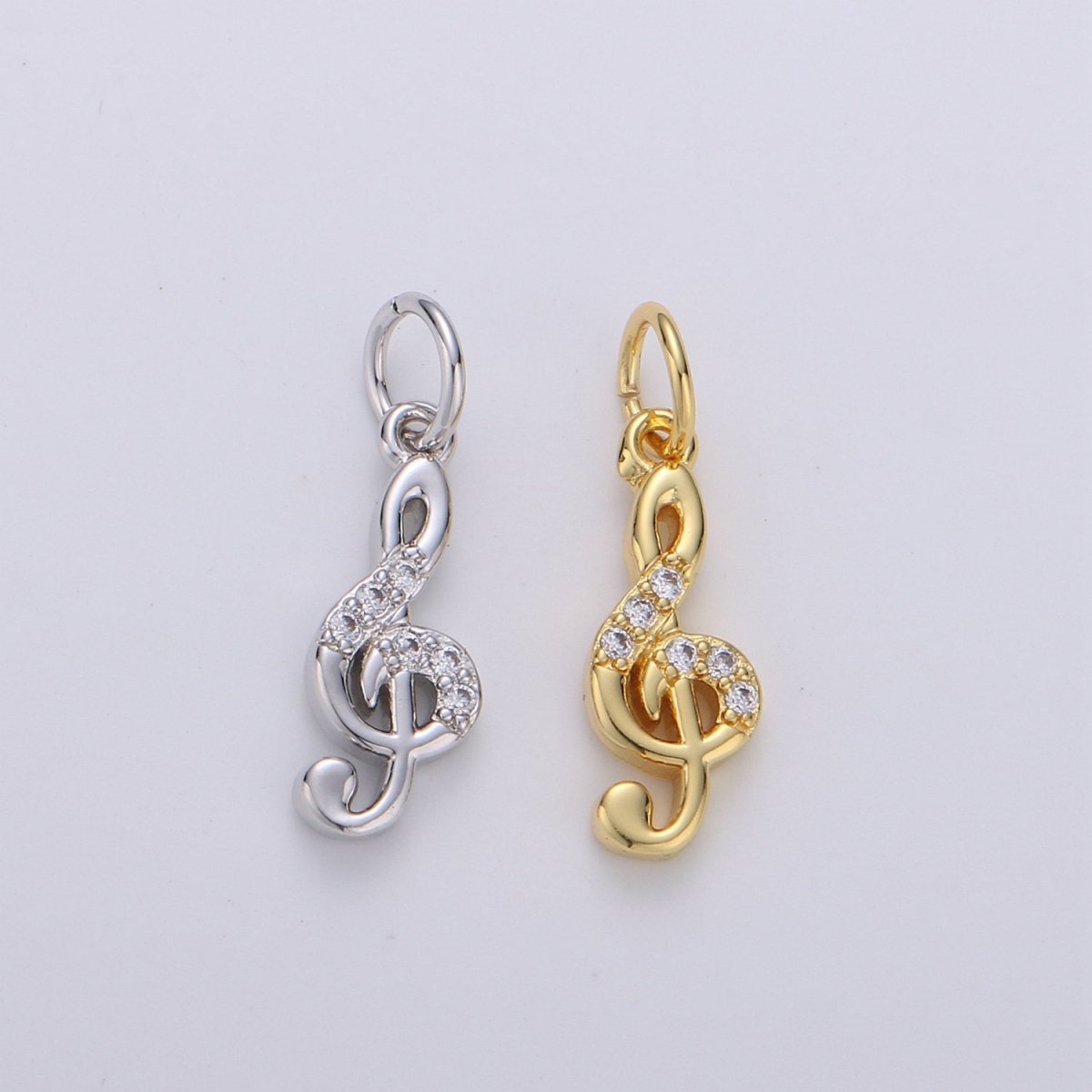 Treble Clef Charms Musical Note Charm Music Pendant Gold Filled Charm Musician Jewelry for Bracelet Necklace Earring Charm D-291 D-292 - DLUXCA