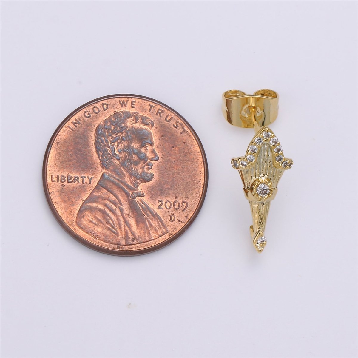 Tulip Gold Filled Studs Earrings K-488 - DLUXCA