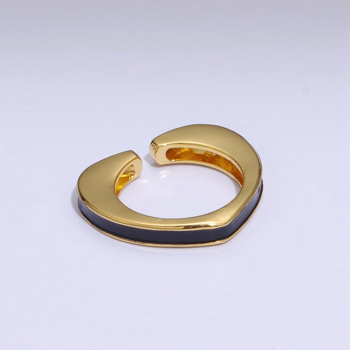 Unique Heart Shaped Open Ring Enamel Colorful Band S-258 ~ S-267 - DLUXCA