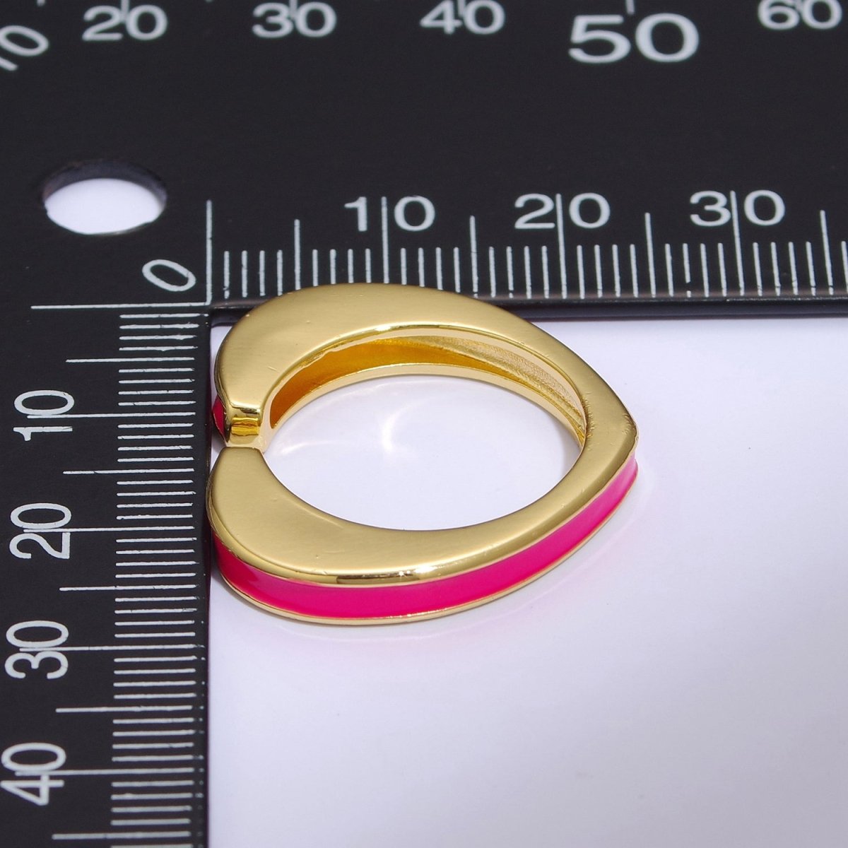 Unique Heart Shaped Open Ring Enamel Colorful Band S-258 ~ S-267 - DLUXCA