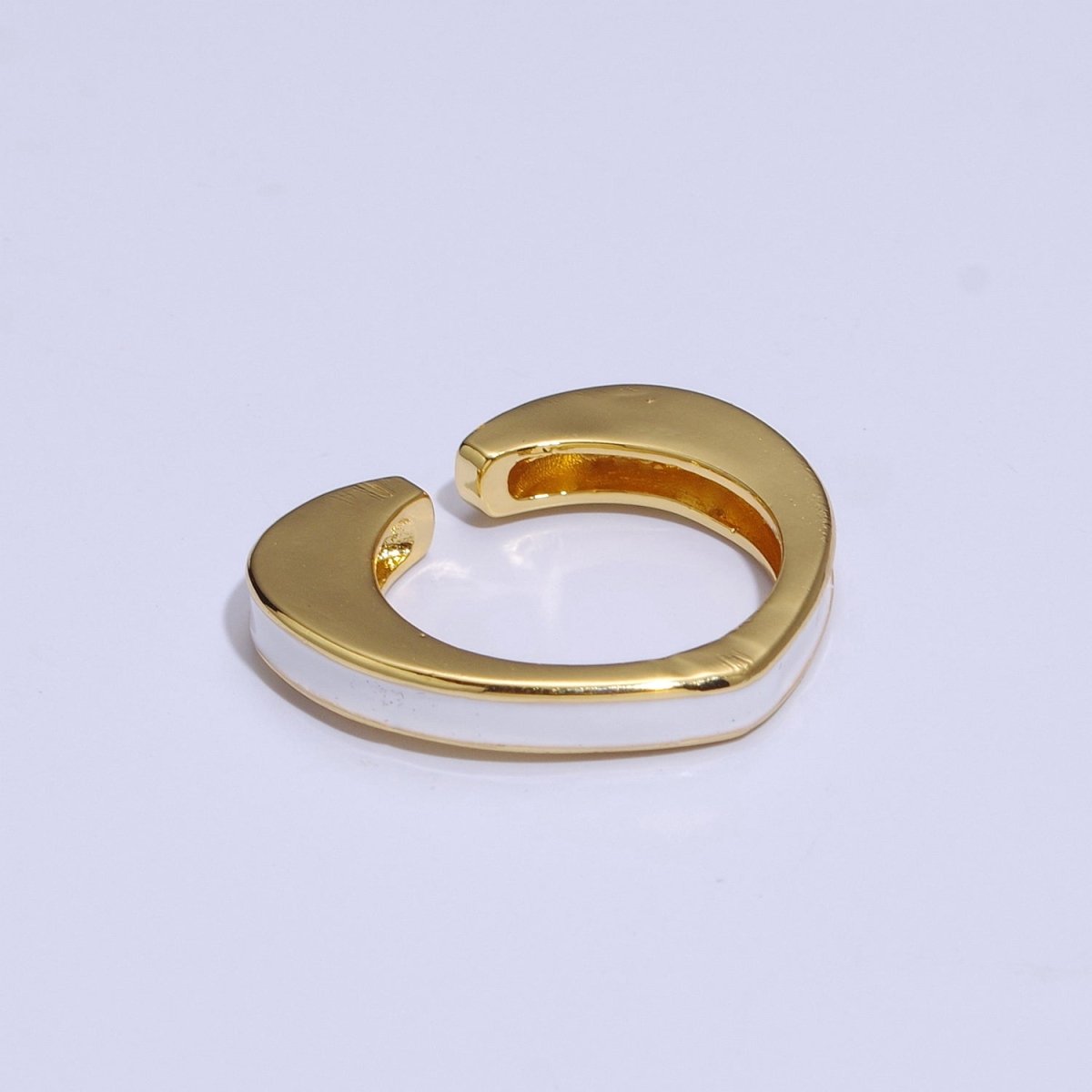 Unique Heart Shaped Open Ring Enamel Colorful Band S-258 ~ S-267 - DLUXCA