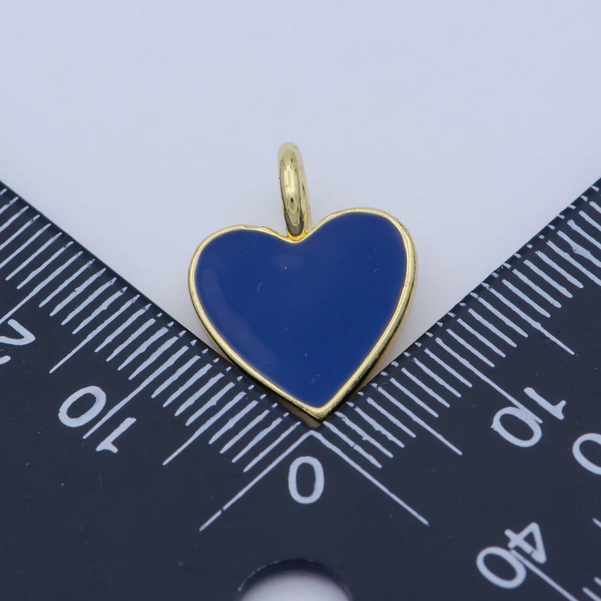 Various Color Enamel Heart Shape Gold Filled Pendants - J-888~J-895 - DLUXCA