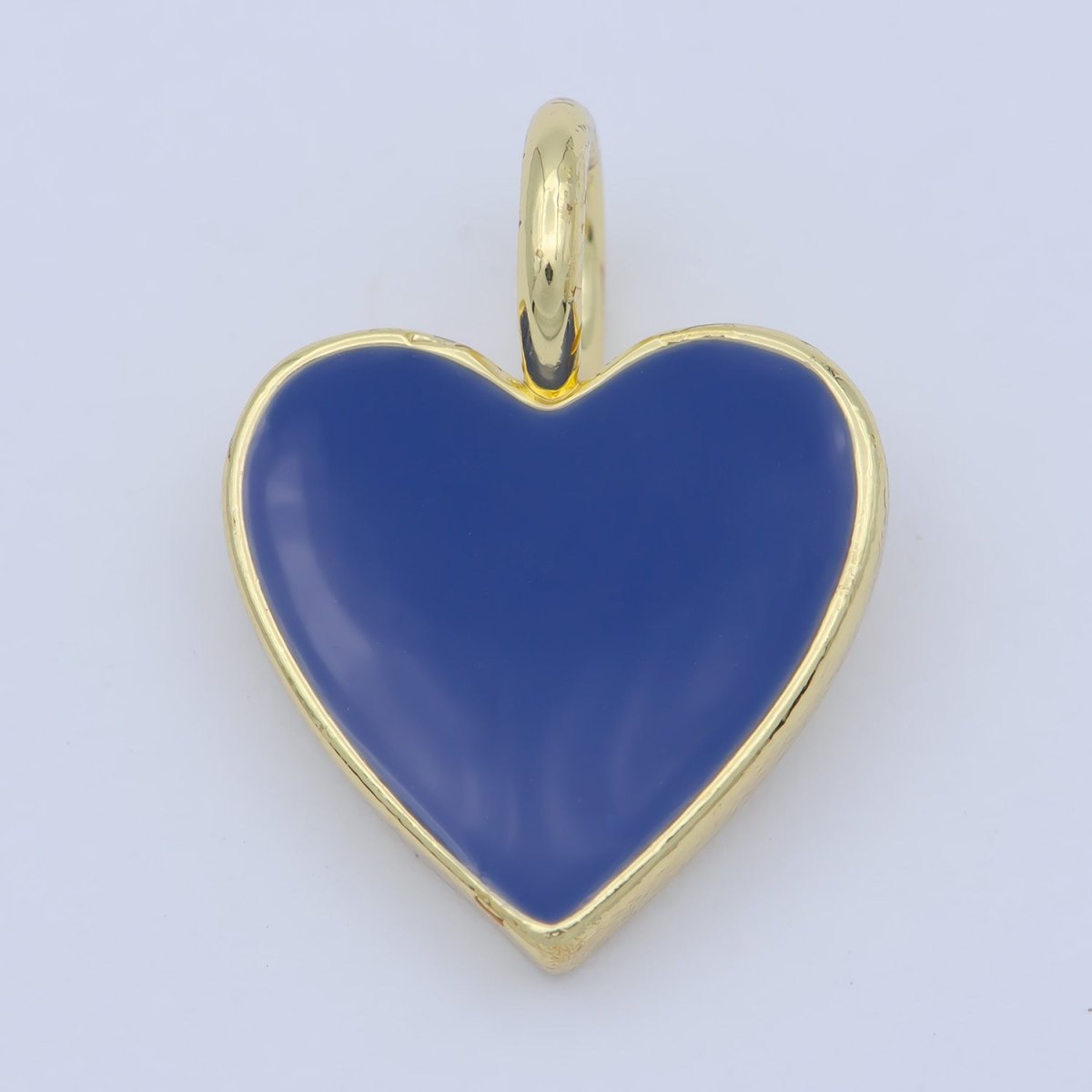 Various Color Enamel Heart Shape Gold Filled Pendants - J-888~J-895 - DLUXCA