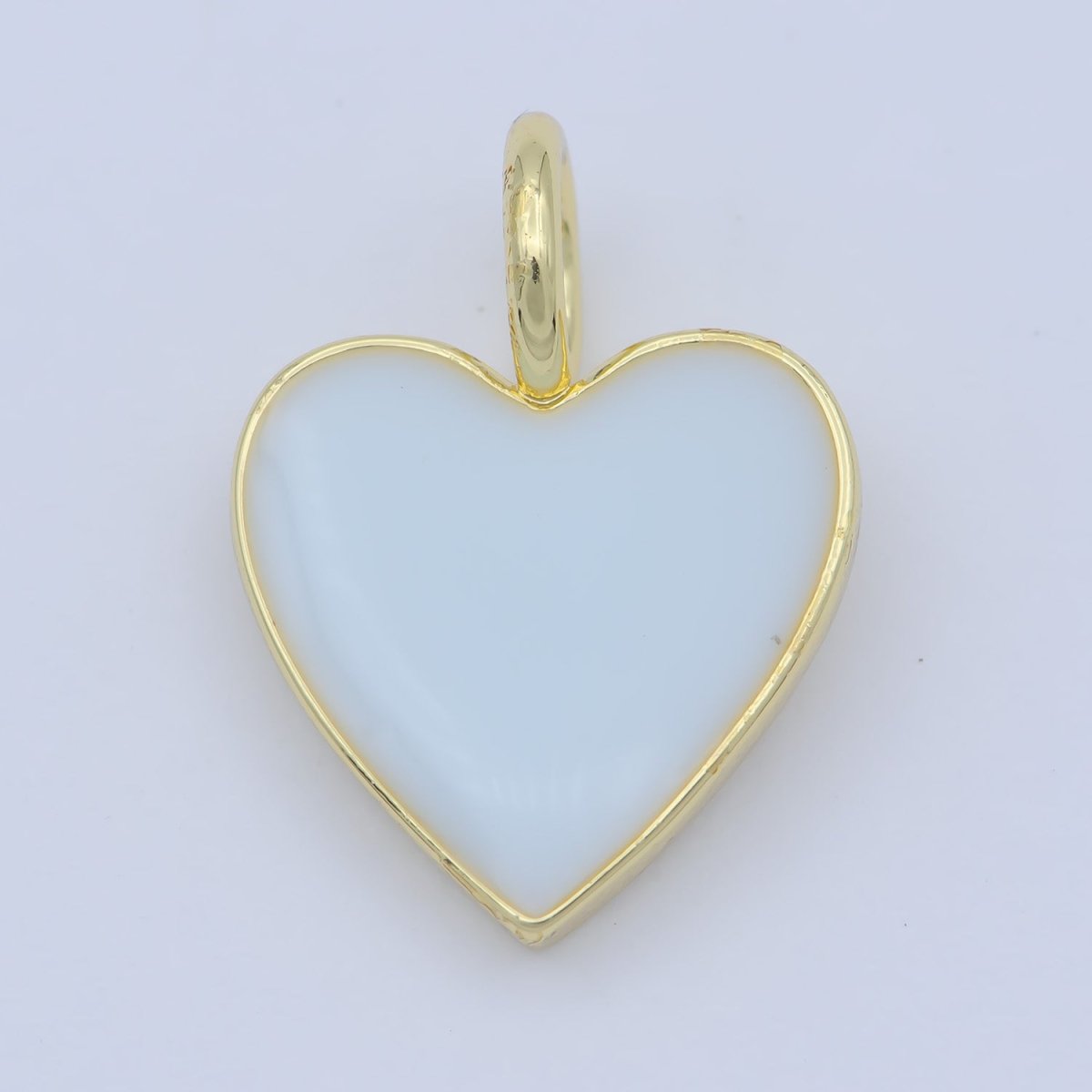 Various Color Enamel Heart Shape Gold Filled Pendants - J-888~J-895 - DLUXCA