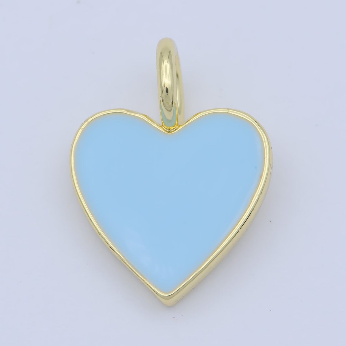 Various Color Enamel Heart Shape Gold Filled Pendants - J-888~J-895 - DLUXCA
