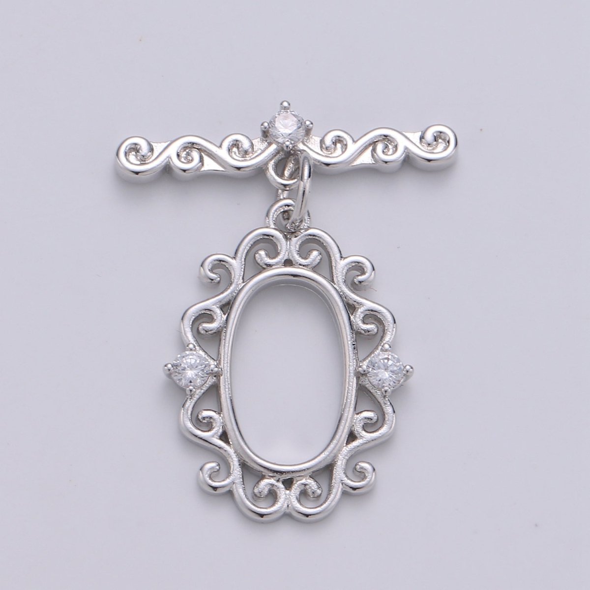 Victorian Style Gold Toggle Clasp, Rose Gold , Black, Silver Bee Clasps Fancy Design OT Clasp Jewelry Supply for Bracelet Necklace Component L-100~L-103 - DLUXCA