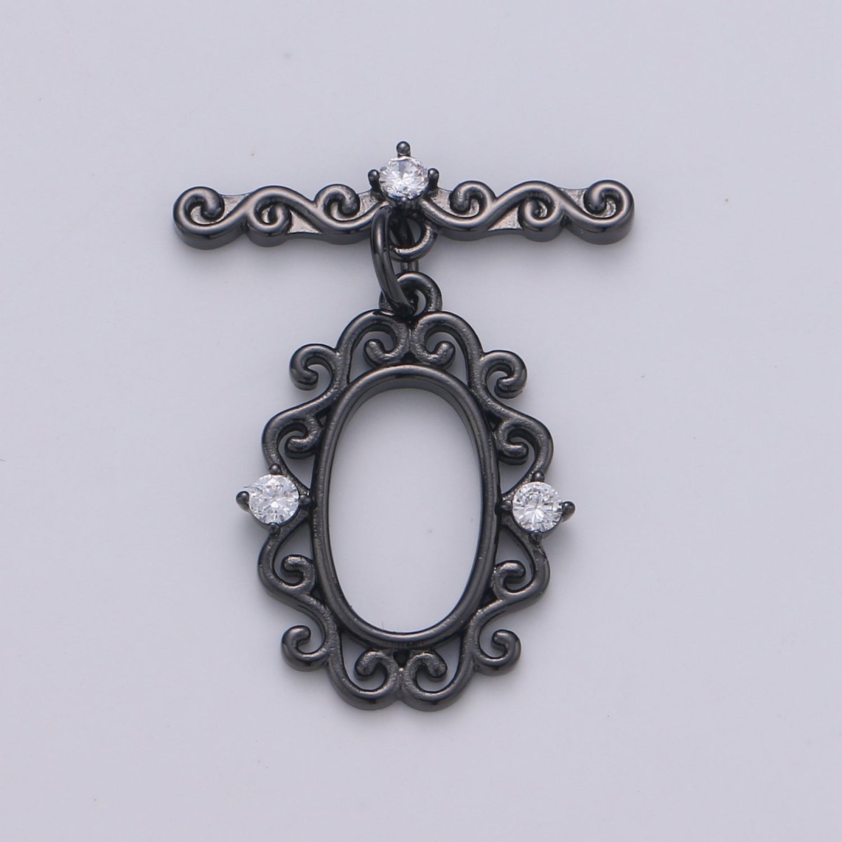 Victorian Style Gold Toggle Clasp, Rose Gold , Black, Silver Bee Clasps Fancy Design OT Clasp Jewelry Supply for Bracelet Necklace Component L-100~L-103 - DLUXCA