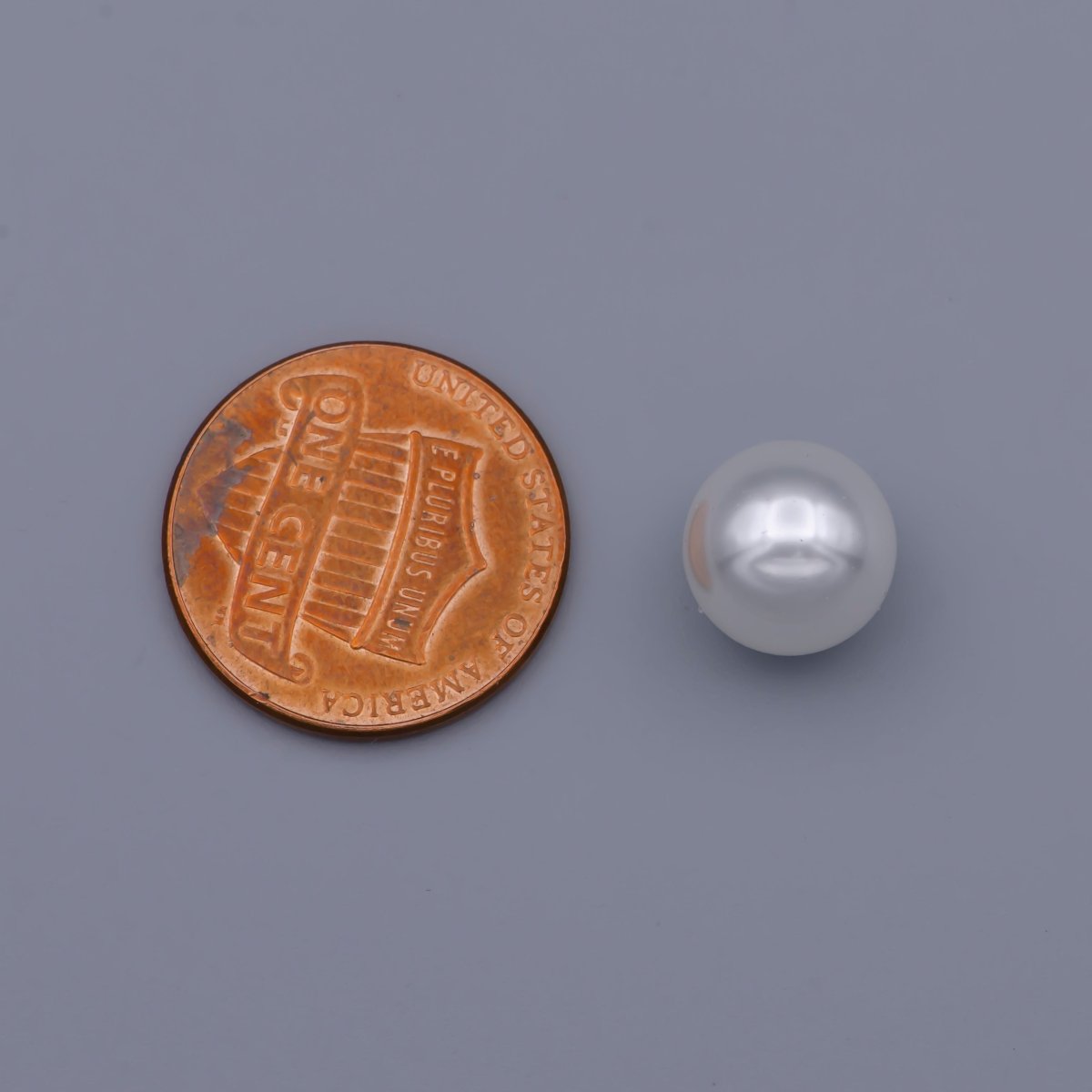 White Acrylic Glass Pearl Beads, Gumball Round Beads 10mm,12mm P-1829 P-1830 - DLUXCA