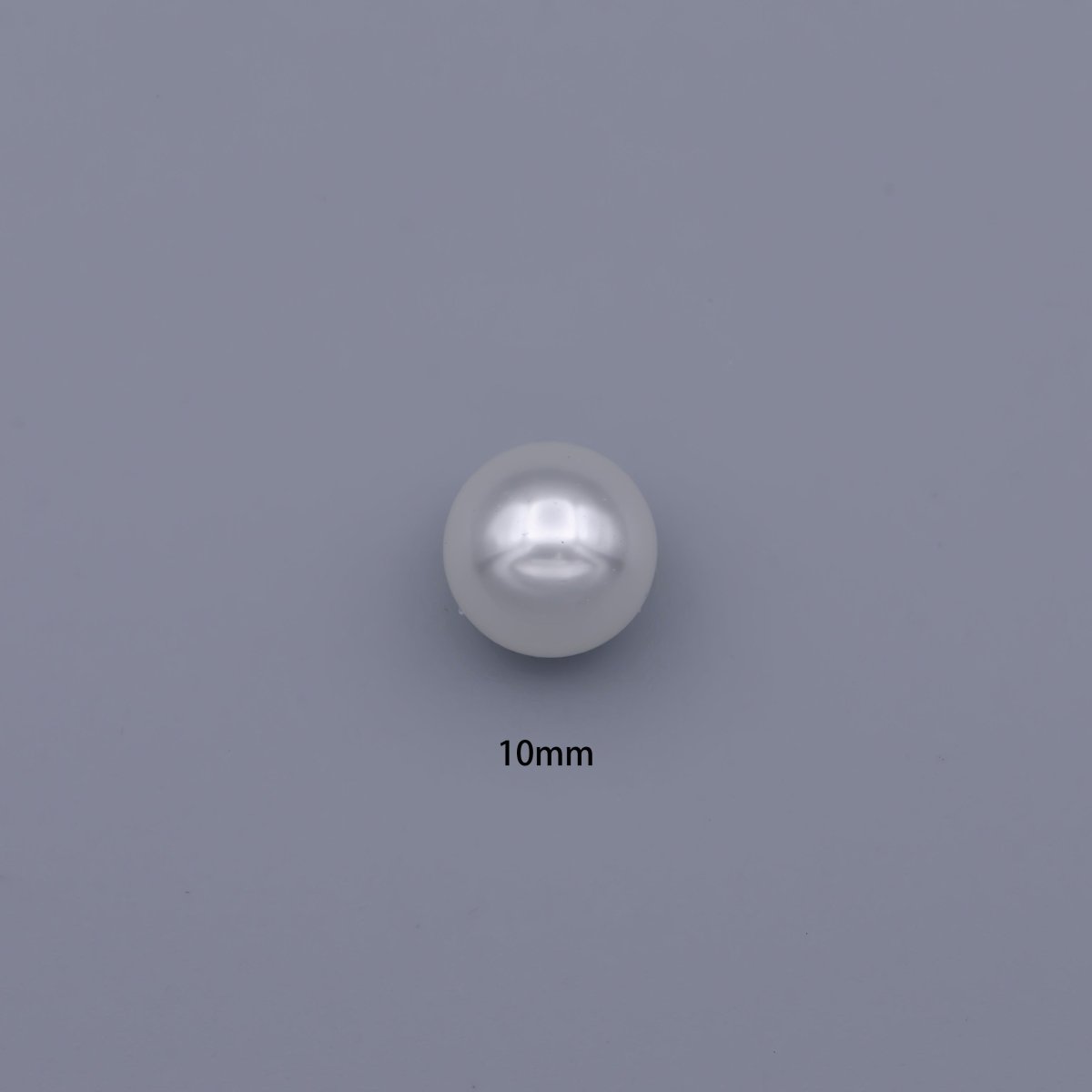 White Acrylic Glass Pearl Beads, Gumball Round Beads 10mm,12mm P-1829 P-1830 - DLUXCA