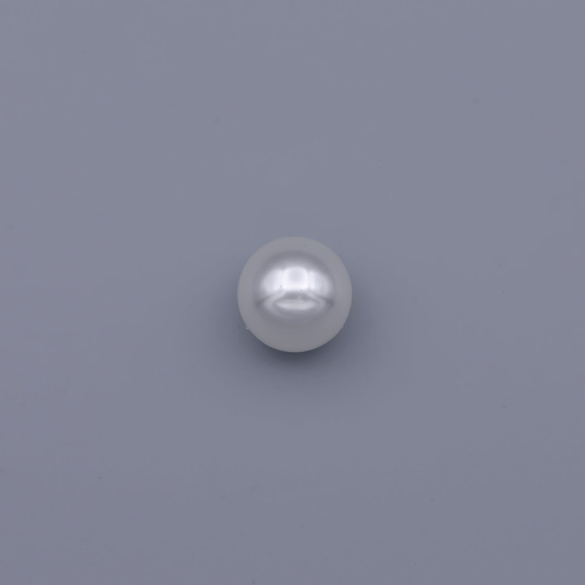 White Acrylic Glass Pearl Beads, Gumball Round Beads 10mm,12mm P-1829 P-1830 - DLUXCA