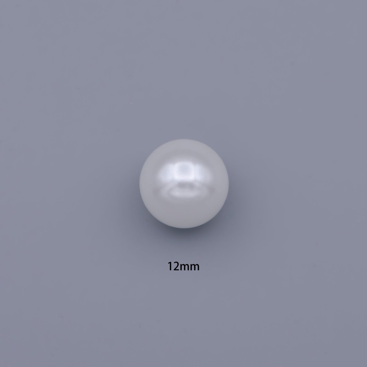 White Acrylic Pearl Beads, GumBall Round Beads 10mm, 12mm P-1828 P-1833 - DLUXCA