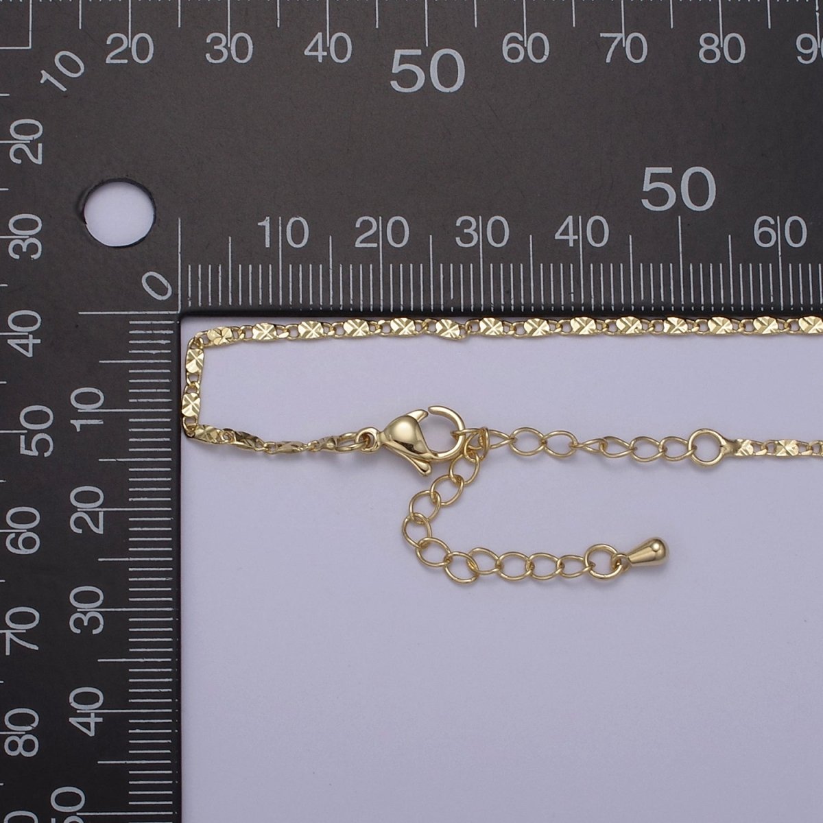 Wholesale Gold Chain Necklace, Fine Scroll Gold Chain, Simple Gold Necklace, Thin Plain Women's Necklace 18" 20" Women Chain | WA-682 WA-683 Clearance Pricing - DLUXCA