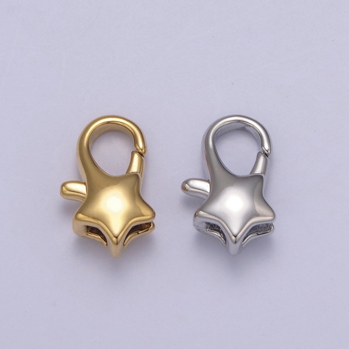 Wholesale Gold Filled Star Lobster Clasp Tiny Star Trigger Clasp – Celestial Lobster Claw for Jewelry Making Supplies L-654 L-655 - DLUXCA
