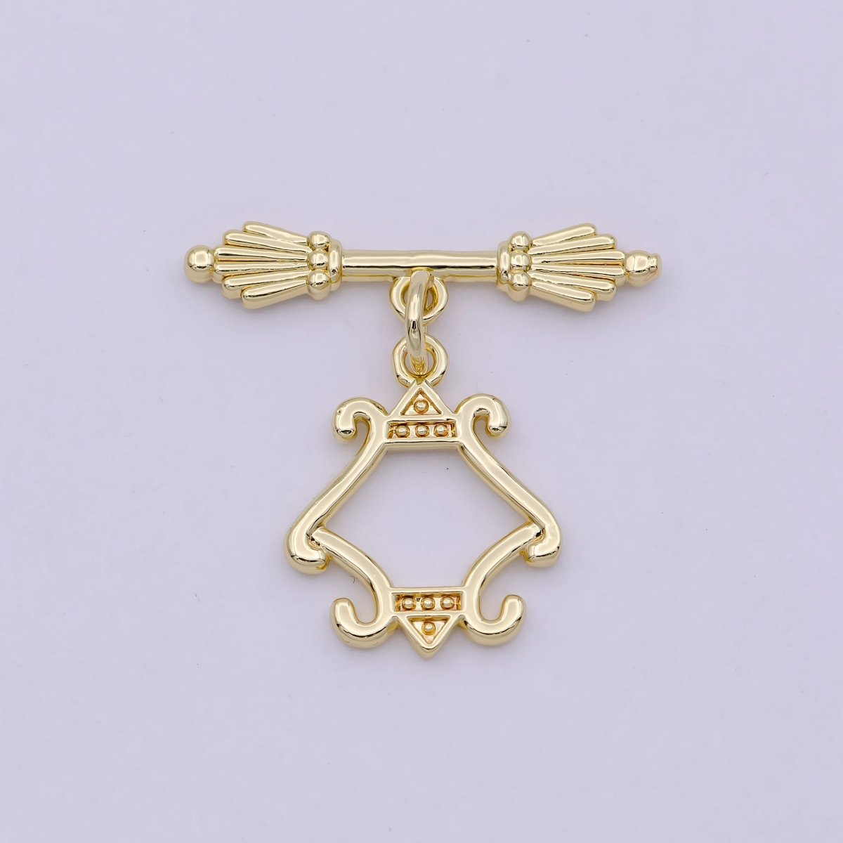 Wholesale Gold Toggle Clasp, Vintage OT Clasp Fancy Design OT Clasp Bulk Supply for Bracelet Necklace Component L-625 - DLUXCA