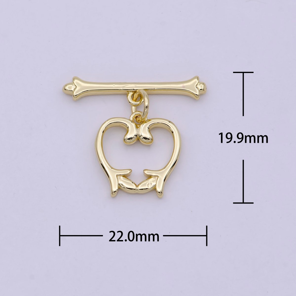 Wholesale Gold Toggle Clasp, Vintage OT Clasp Fancy Design OT Clasp Bulk Supply for Bracelet Necklace Component L-626 - DLUXCA