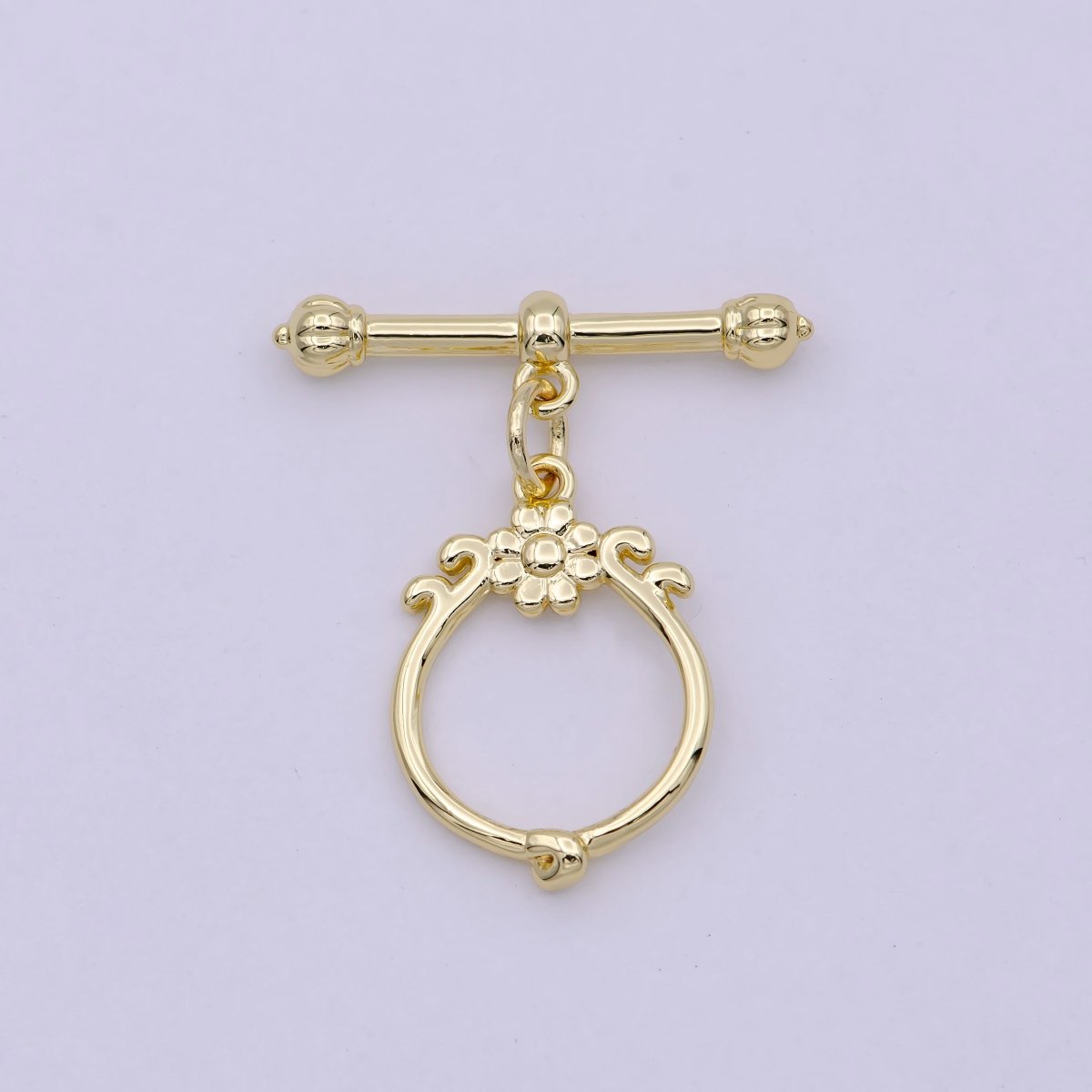 Wholesale Gold Toggle Clasp, Vintage OT Clasp Fancy Design OT Clasp Bulk Supply for Bracelet Necklace Component L-627 - DLUXCA