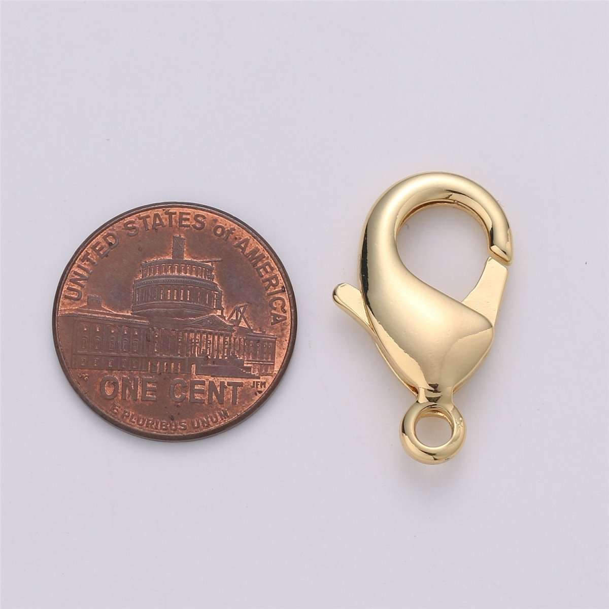 Wholesale Lobster Clasp 14K Gold Filled, Lobster Claw with Jump Ring for Jewelry Making, 17mm 23mm 27mm Closure | K-344 K-346 K-347 - DLUXCA