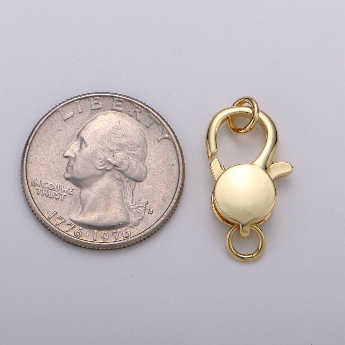 Wholesale Lobster Clasp 14k Gold Filled, Lobster Claw with Jump Ring for Jewelry Necklace Bracelet Anklet Making, Size 26mmx13mm K-835 K-836 - DLUXCA