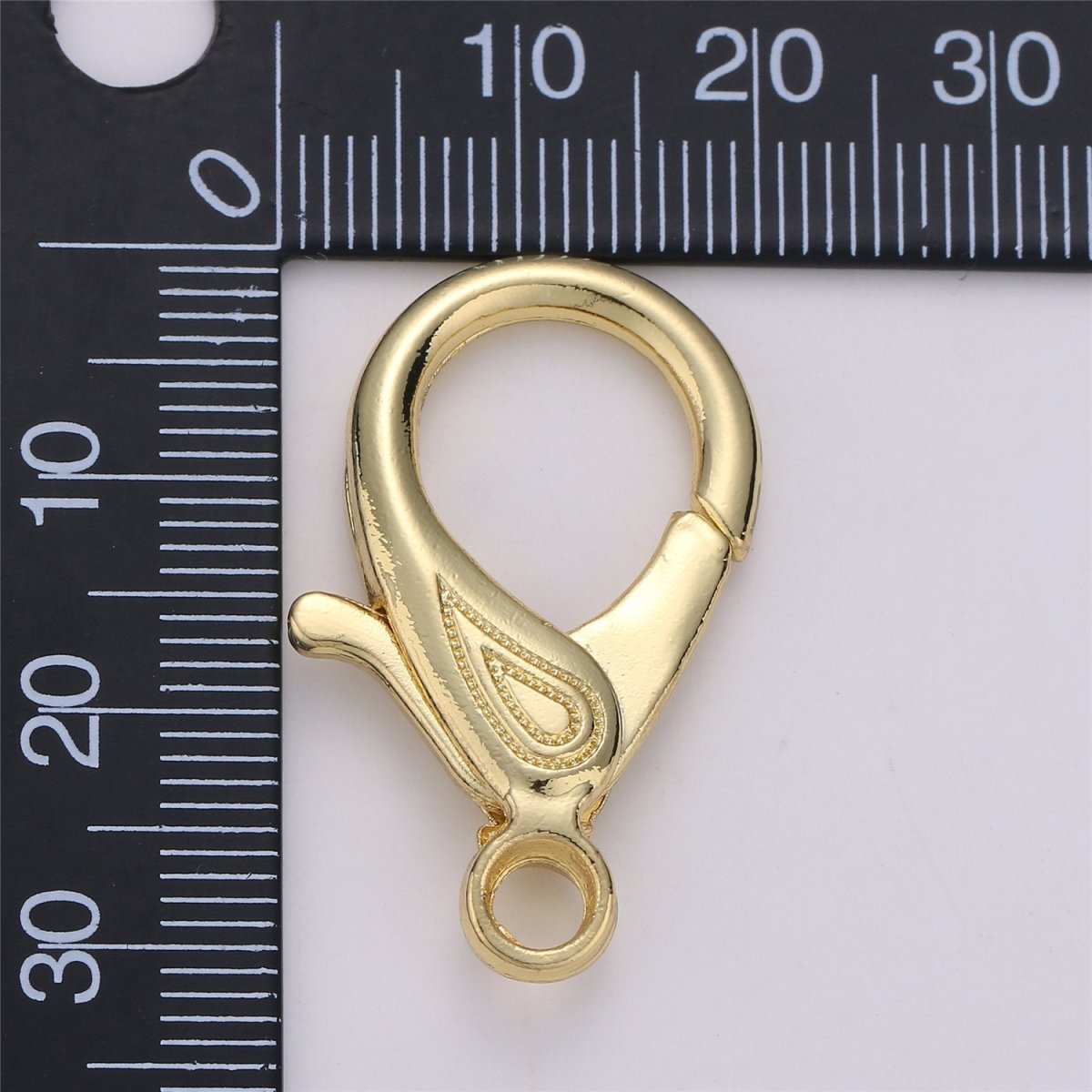 Wholesale Lobster Clasp 14k Gold Filled, Lobster Claw with Jump Ring for Jewelry Necklace Bracelet Anklet Making, Size 31mmx20mm K-345 - DLUXCA