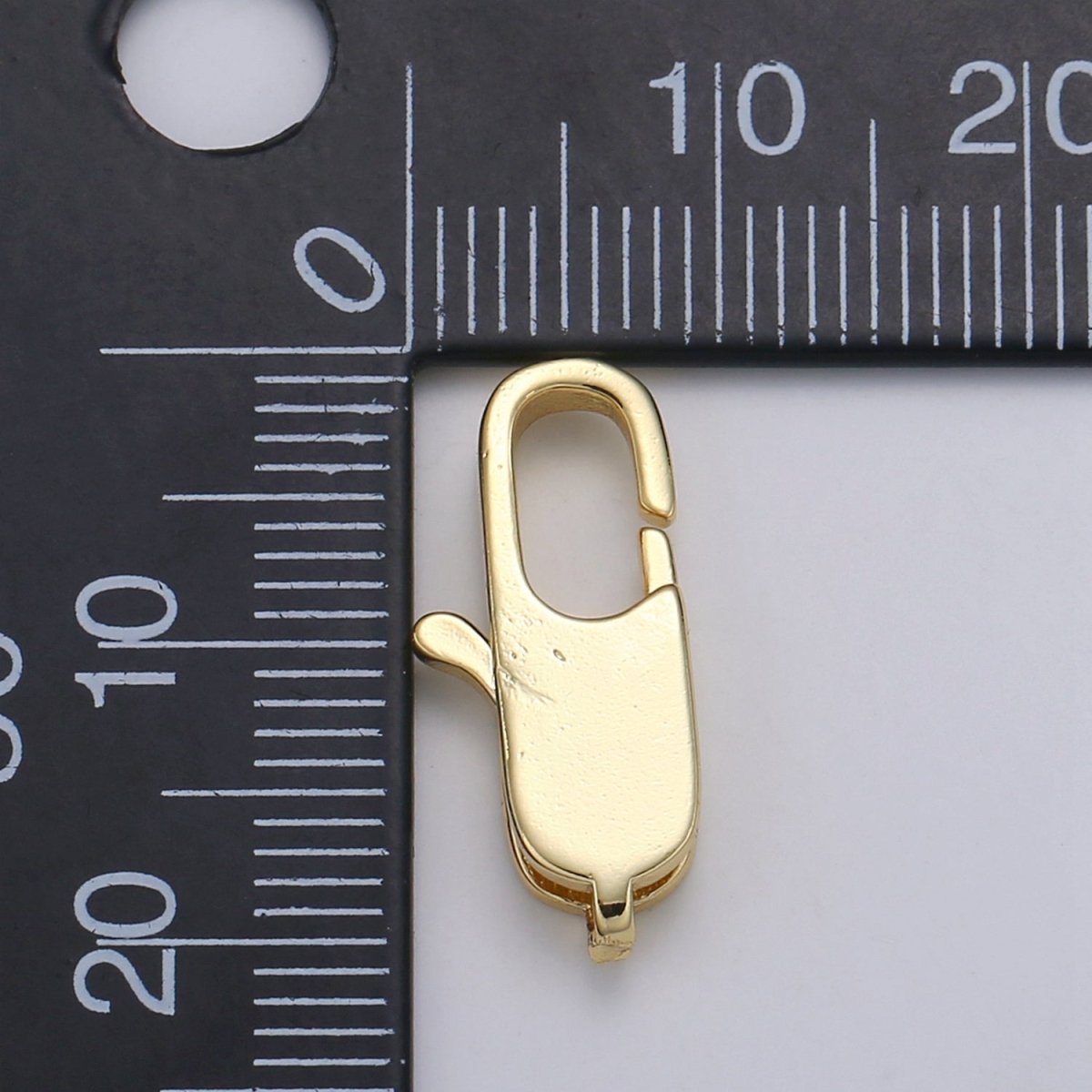 Wholesale Lobster Clasp 24k Gold , Rectangle Lobster Clasp for Jewelry Making, Size Option 20.3MMX8.8MM L-177 - DLUXCA