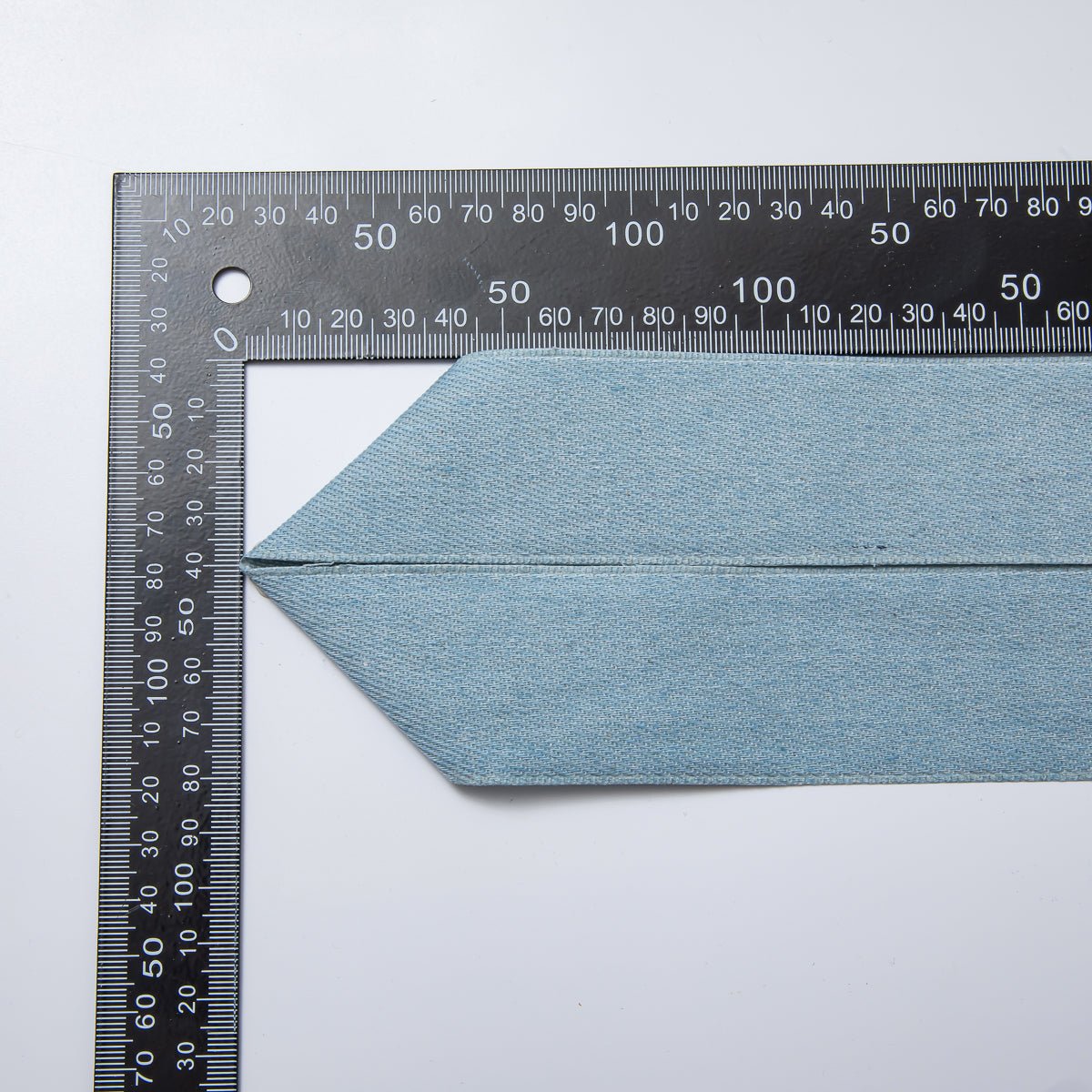 1 inch Blue Denim Fabric by Yard Unfinished Ribbon for Necklace Bracelet Supply | Roll - 1712 - DLUXCA