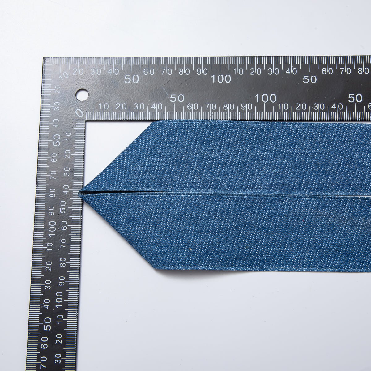 1 inch Blue Denim Fabric by Yard Unfinished Ribbon for Necklace Bracelet Supply | Roll - 1712 - DLUXCA