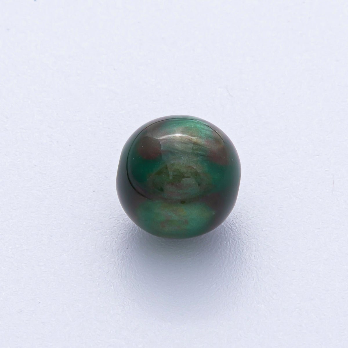 10 pcs 12mm Dark Teal, Yellow, Blue, Purple, Brown, Green Glitter Resin Round Bead | B569 - B583 - DLUXCA