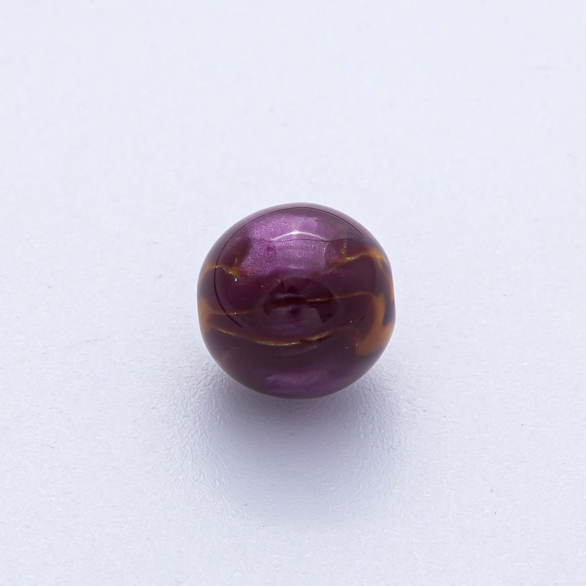 10 pcs 12mm Dark Teal, Yellow, Blue, Purple, Brown, Green Glitter Resin Round Bead | B569 - B583 - DLUXCA