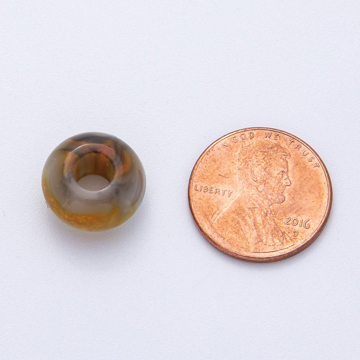 10 pcs 7mm Blue, Green, Brown, Red Multicolor Resin Rondelle Bead | B618 B621 - DLUXCA