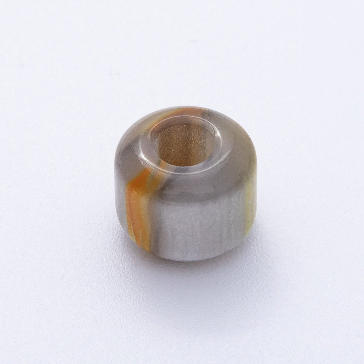 10pcs 12.5mm Blue, Pink, Grey, Yellow, Brown Glitter Acrylic Resin Rondelle Bead | B549 - B851 - DLUXCA