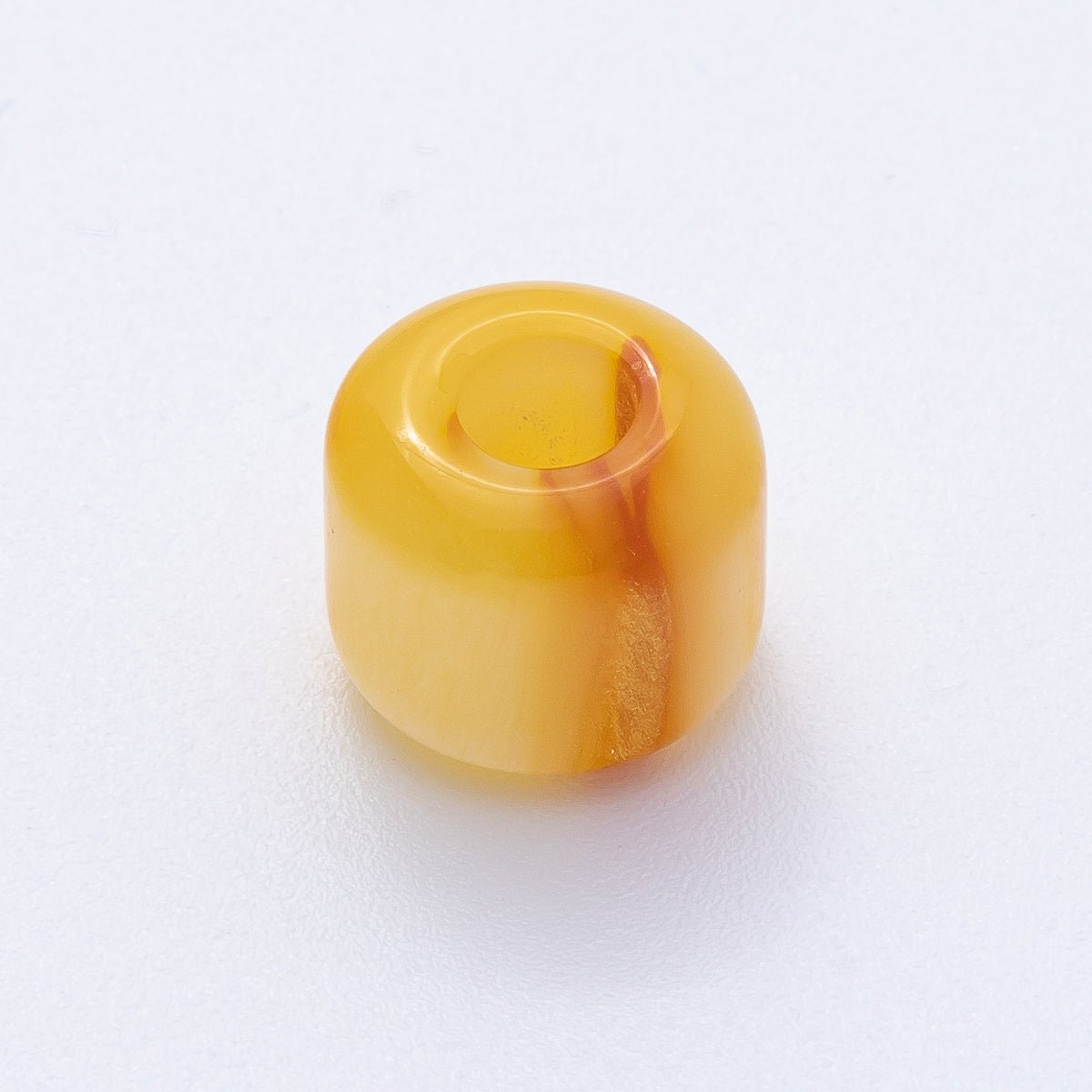 10pcs 12.5mm Blue, Pink, Grey, Yellow, Brown Glitter Acrylic Resin Rondelle Bead | B549 - B851 - DLUXCA