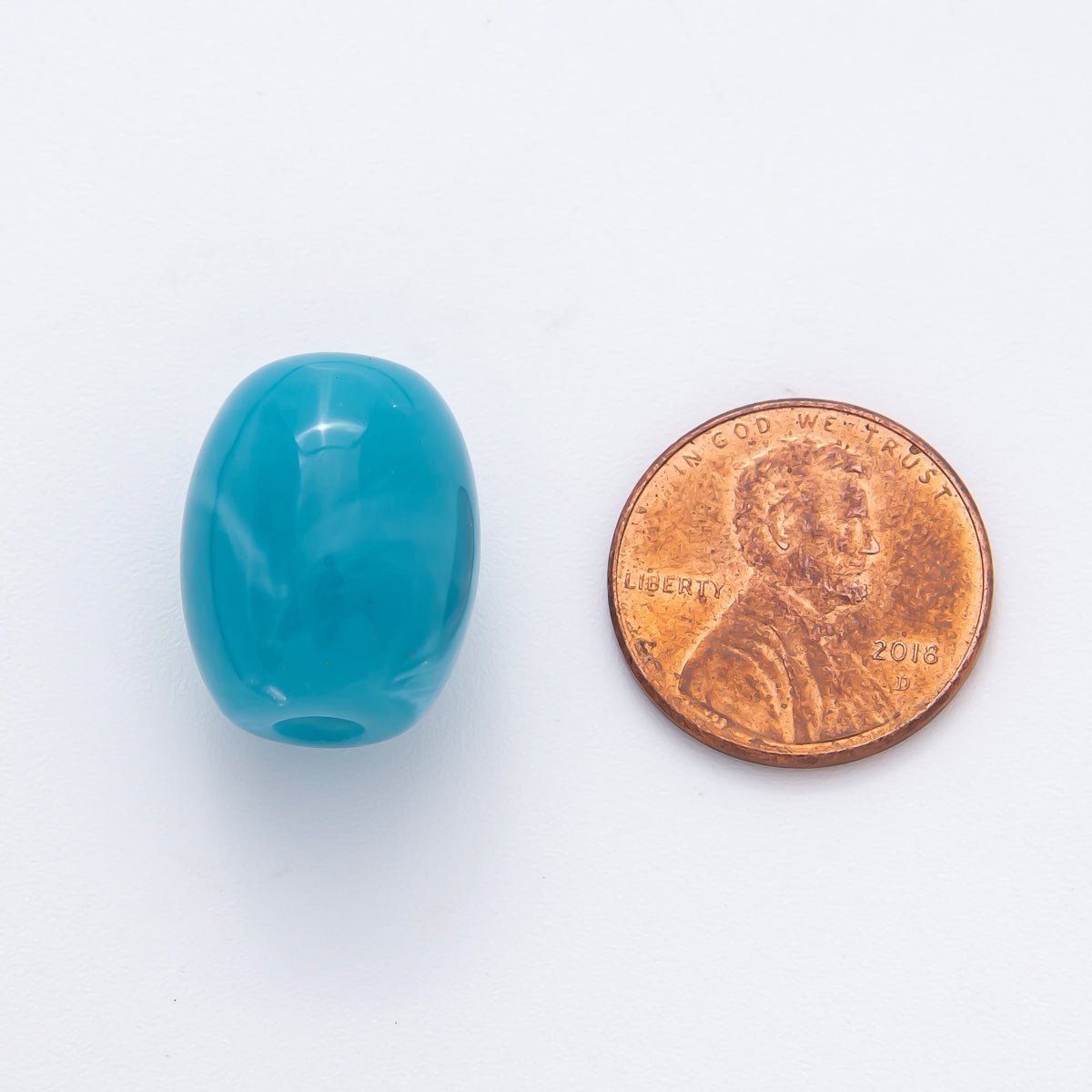 10pcs 18mm Dark Blue Marble Resin Oval Bead Set | Beads - 00029 - Beads - 00033 - DLUXCA