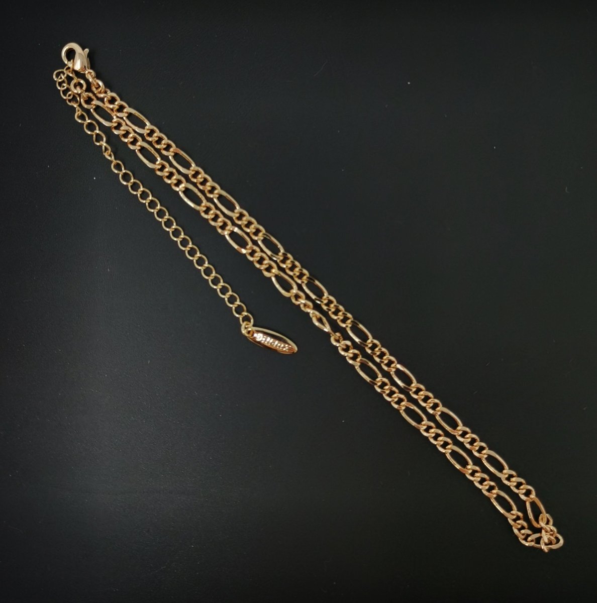 11.8'' Ready to Use 18k Gold Filled Figaro Necklace Chain, Layering Figaro Chain Dainty Necklace, Perfect for Choker Pendant Charm Necklace | CN - 585 Clearance Pricing - DLUXCA