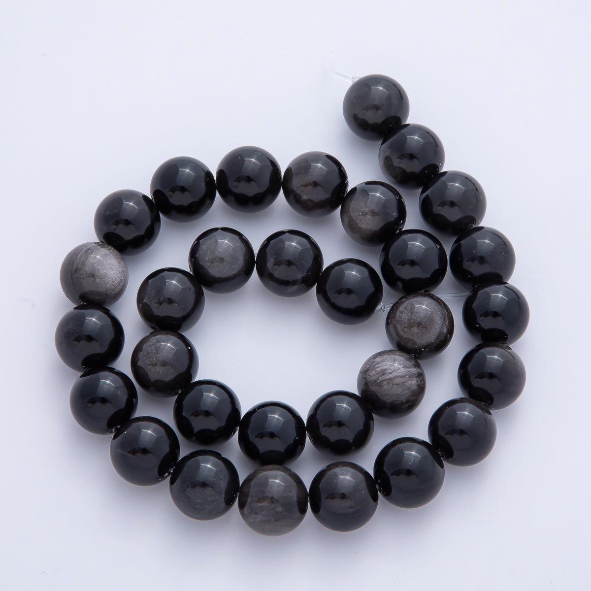 12.5mm Black Onyx, Tiger Eye, Red Carnelian Gemstone Bead Strand Findings | WA - 1264 WA - 3460 WA - 3481 - DLUXCA