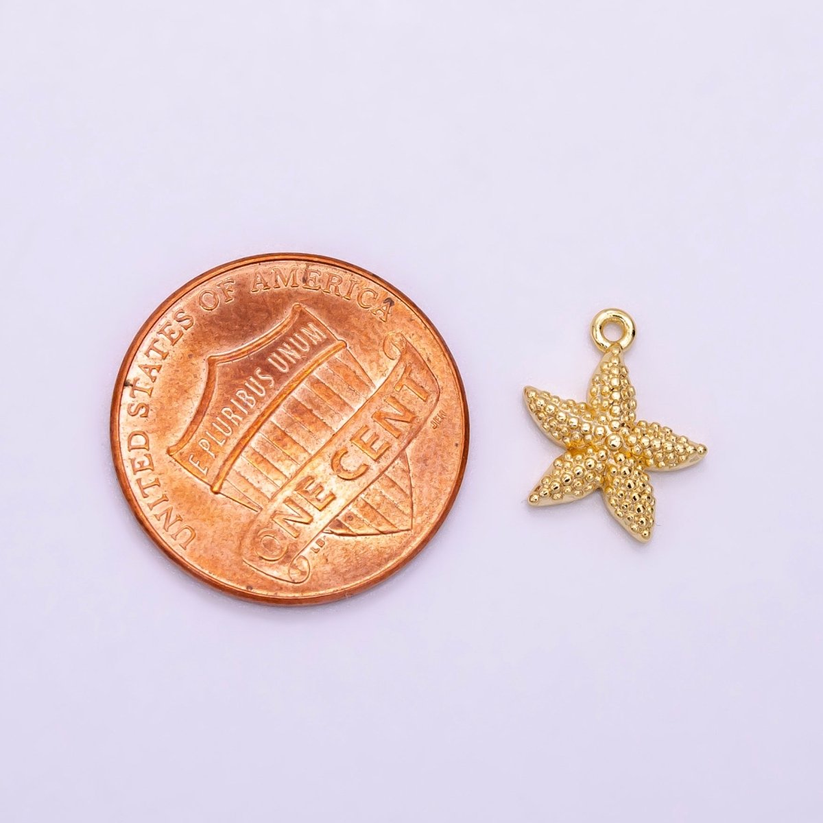 12mm Dotted Bubble Starfish Nature Minimalist Charm | GP-242 - DLUXCA