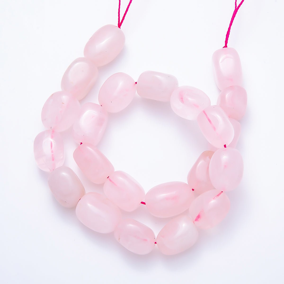 12mm White Quartz, Rose Quartz, Aventurine, Tiger Eye Rectangle Gemstone Bead Strand Finding | WA-00492 ~ WA-00496 - DLUXCA