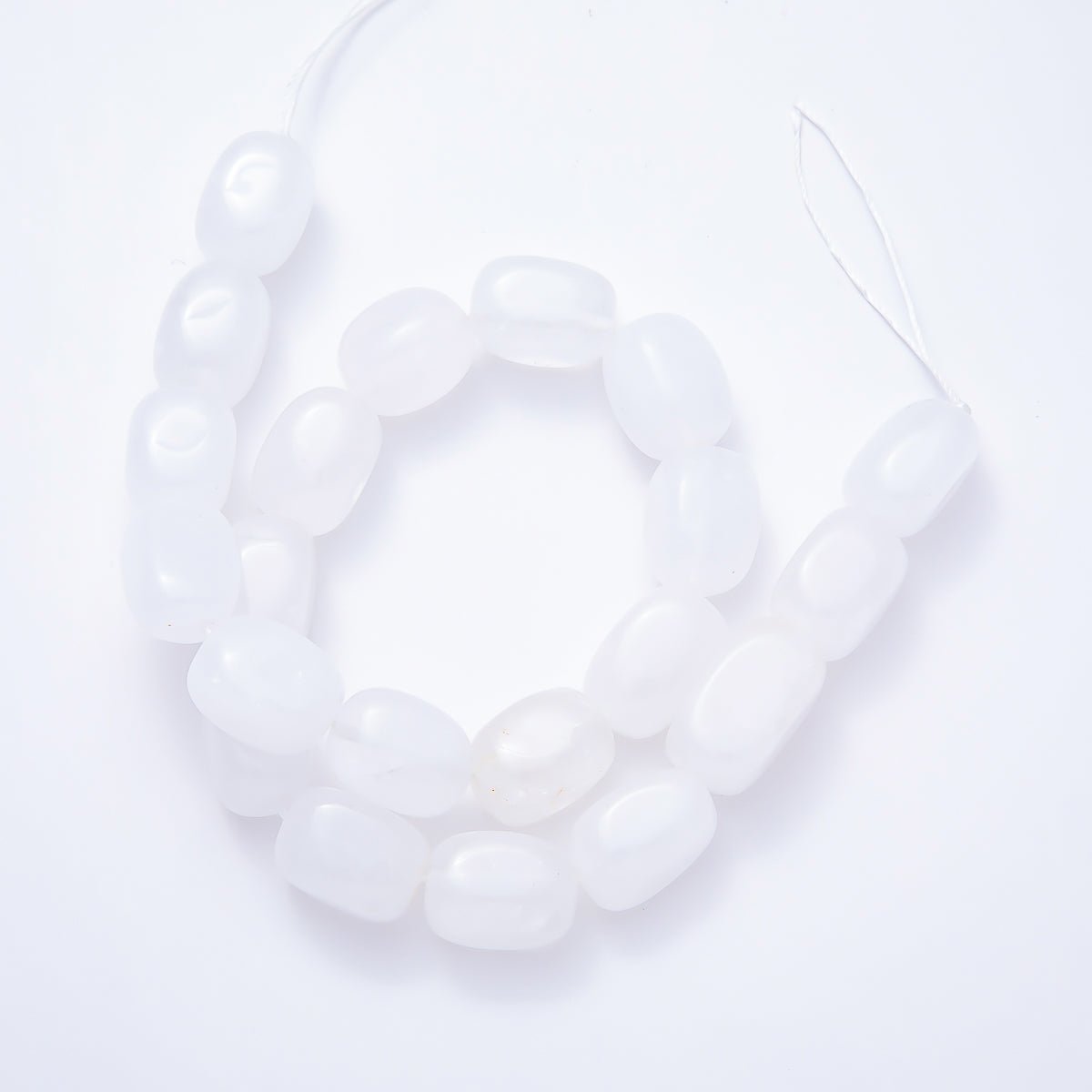 12mm White Quartz, Rose Quartz, Aventurine, Tiger Eye Rectangle Gemstone Bead Strand Finding | WA-00492 ~ WA-00496 - DLUXCA