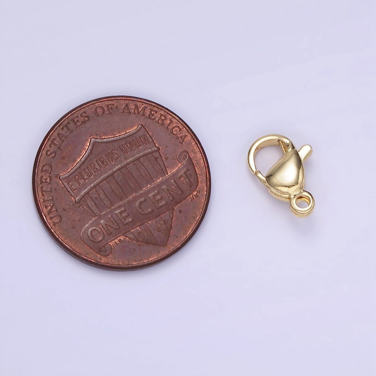 14K Gold Filled 10mm Minimalist Lobster Clasps Claw Closure Findings | L049 - DLUXCA