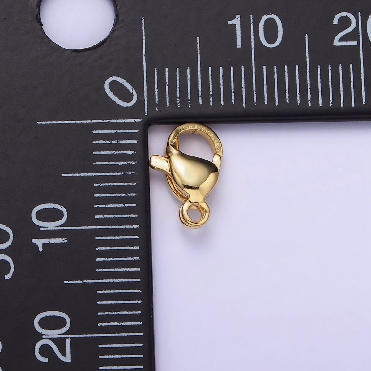 14K Gold Filled 10mm Minimalist Lobster Clasps Claw Closure Findings | L049 - DLUXCA